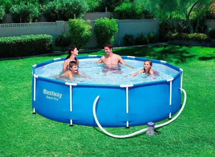 [QUEIMA DE ESTOQUE] BestWay 10220 Litros Azul com Bomba Filtro + BRINDE (Flutuador de limpeza)
