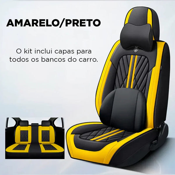 Kit Completo Capas de Bancos Deluxe Varie shop - Queima de estoque (ÚLTIMAS UNIDADES DISPONÍVEIS)