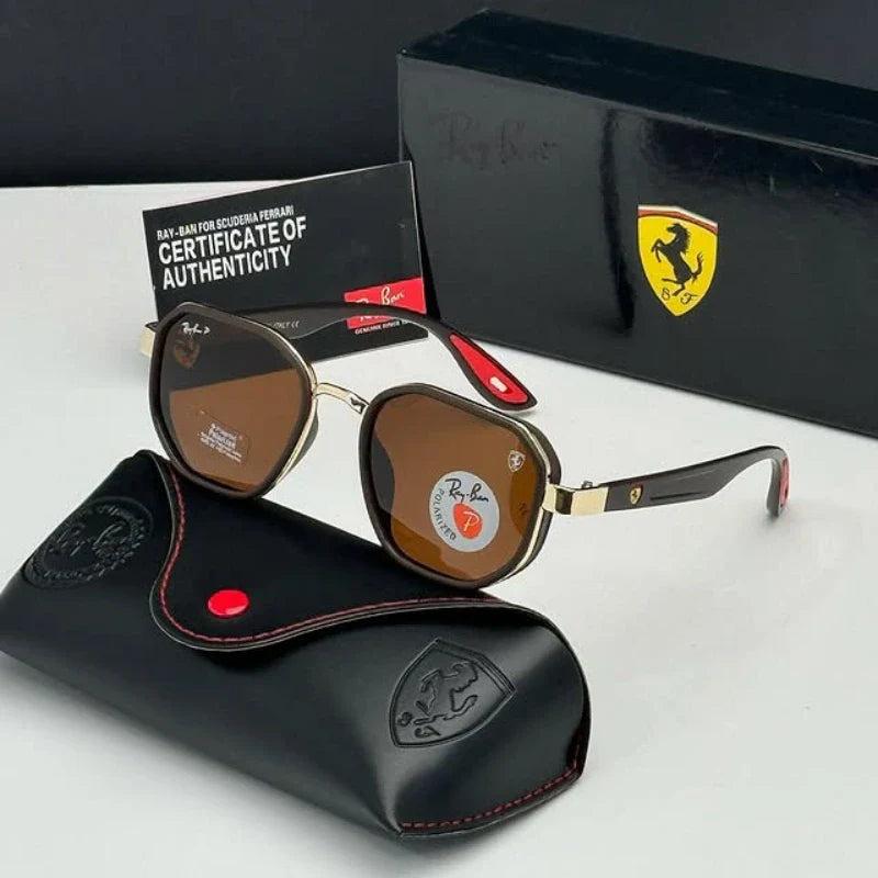 Óculos De Sol Ray-Ban Ferrari COM 1 ANO DE GARANTIA - Apenas 50 unidades disponíveis