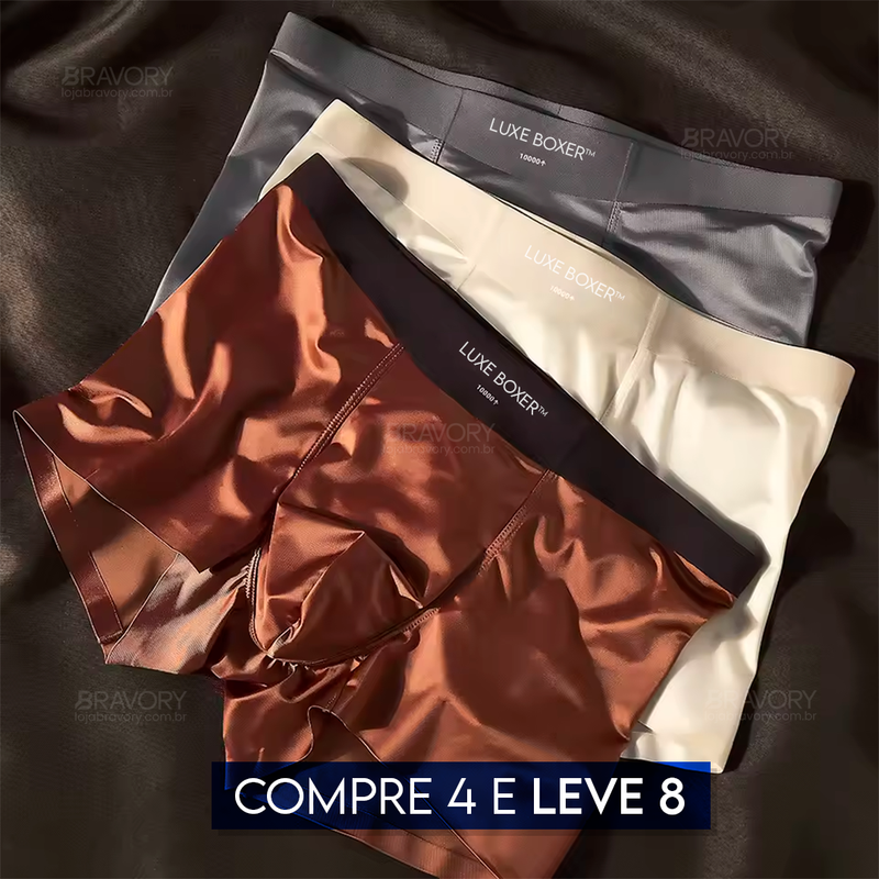 Luxe Boxer™ - Cueca de Seda Premium [COMPRE 4, LEVE 8] [ESTOQUE LIMITADO]